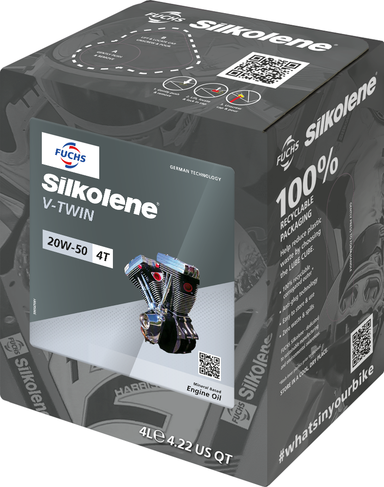 Silkolene V-Twin 20W-50 Mineral 4L CUBE - Image 1